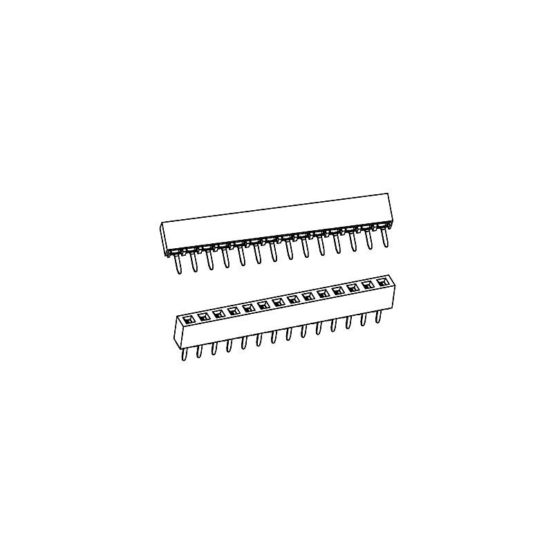 PH2.54*H5.1mm Female Header Single row Straight series